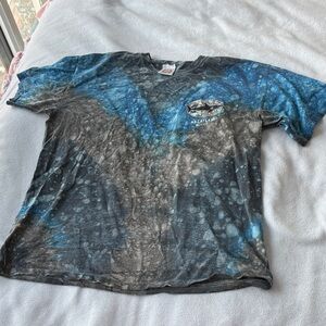 Vintage Yacht Club Tee with Blue Grey Wash